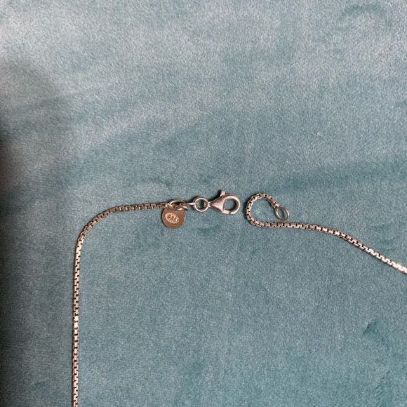 Sterling Silver Double Heart Necklace - Picture 3 of 5